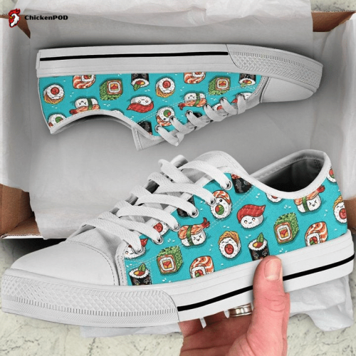 Kawaii Sugar Skulls Low Top Shoes Gift for Men Women