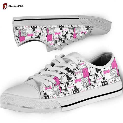 Kawaii Pastel Goth Bunny Blue Low Top Shoes Gift for Men Women