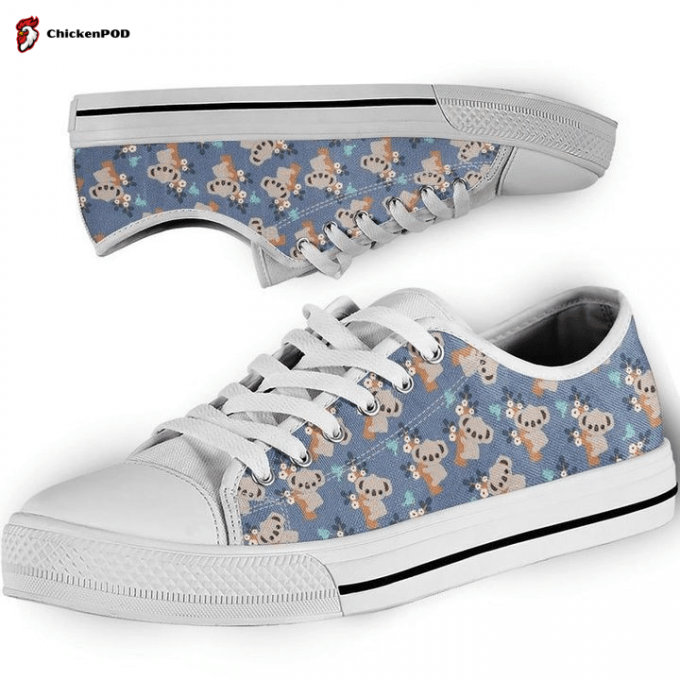 Koala Pattern Low Top Shoes Gift For Men Women