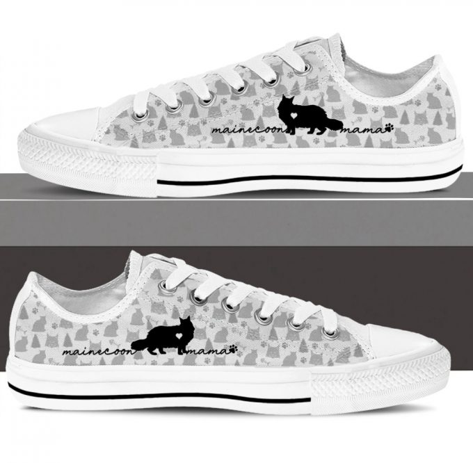 Maine Coon Cat Low Top Shoes Gift For Men Womensneaker