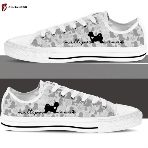 Maltipoo Low Top Shoes Gift for Men Women Sneaker