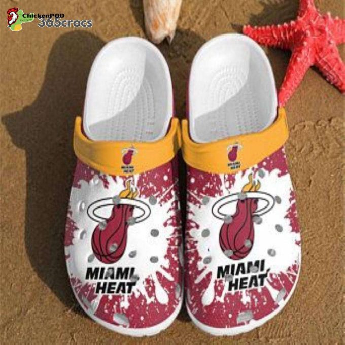 Miami Heat Band Comfortable For Mens And Womens Classic Water Unisex Clogs Clog Shoes