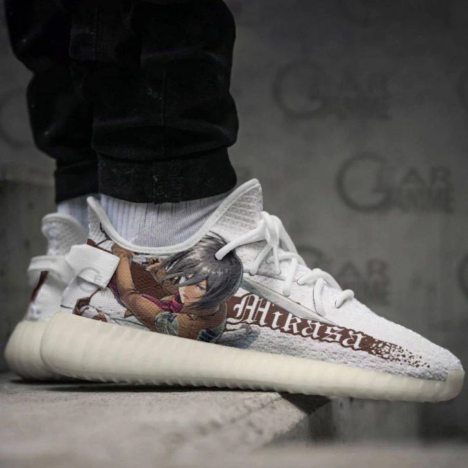 Mikasa Shoes Attack On Titan Custom Anime Yeezy Sneaker For Men Women Fans