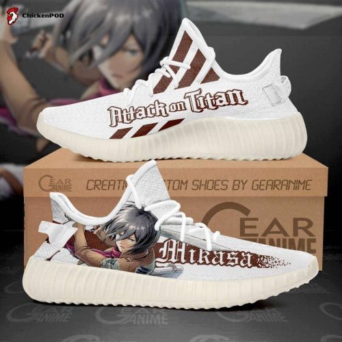 Mikasa Shoes Attack On Titan Custom Anime Yeezy Sneaker For Men Women Fans