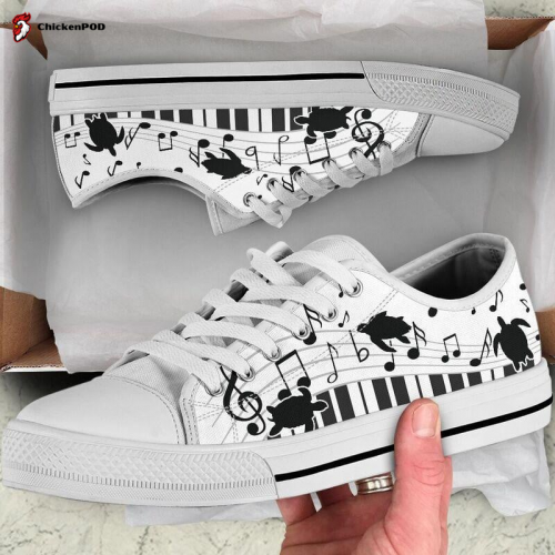 Music Turtles Low Top Shoes Gift for Men Women SneakerSa