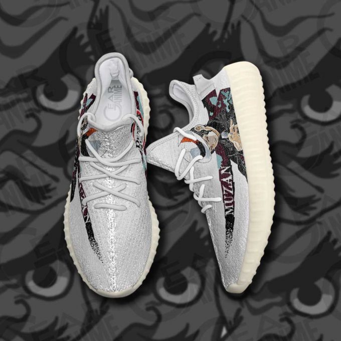 Muzan Kibutsuji Shoes Demon Slayer Custom Anime Yeezy Sneaker For Fans