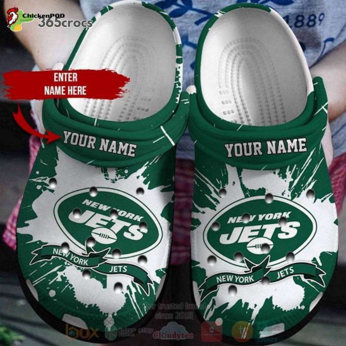 New York Jets Nfl Custom Name Unisex Clogs Clog Shoes