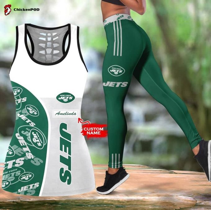 New York Jets Personalized Leggings And Tank Top Fan Gifts