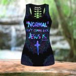 Normal isn’t coming back. Jesus is Combo Legging Hollow Tanktop Fan Gifts