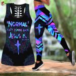 Normal isn’t coming back. Jesus is Combo Legging Hollow Tanktop Fan Gifts