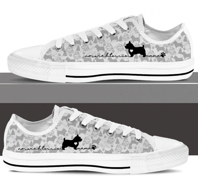 Norwich Terrier Low Top Shoes Gift For Men Women