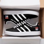 Olympique Lyonnais Black Stan Smith Low Top Shoes Gift for Men Women