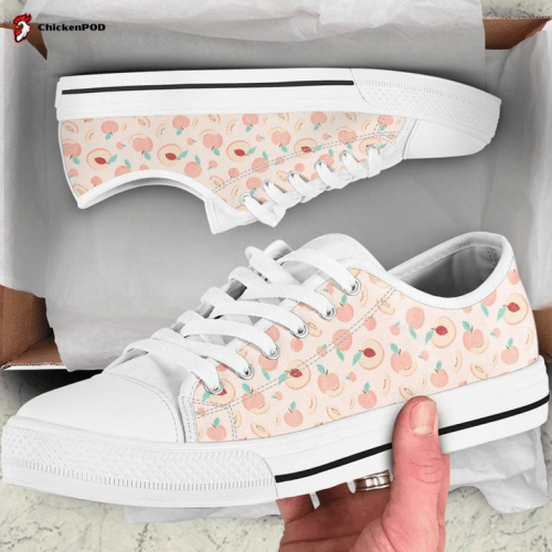 Peach Low Top Shoes Gift for Men Women