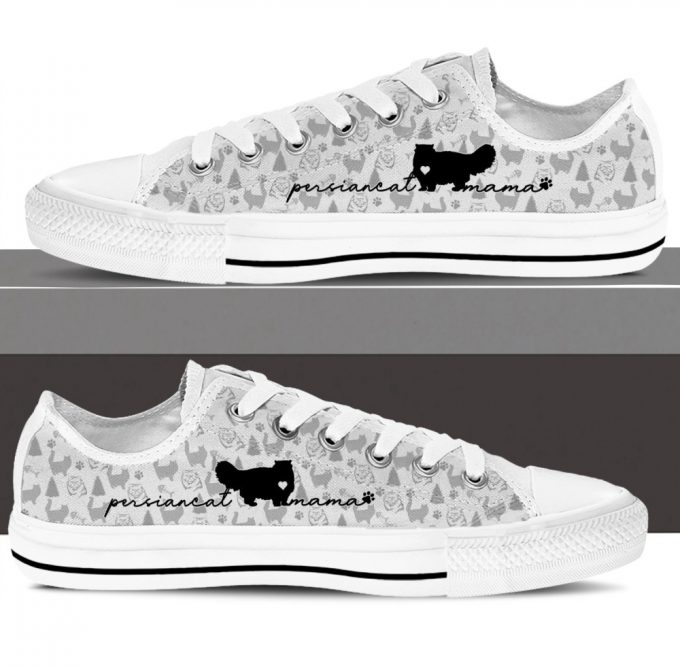 Persian Cat Low Top Shoes Gift For Men Women Sneaker