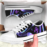 Personalized Holo Scorpio Customized Low Top Shoes Gift for Men Women Sneaker