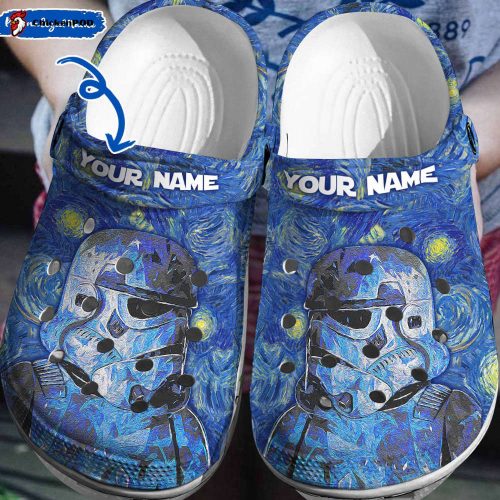 Personalized Stormtrooper Star Wars Starry Night Unisex Clogs 3D Clog Shoes