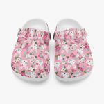 Pink Bunny Unisex Clogs, Cute Kids Clog Shoes, Bunny Slippers Slippers