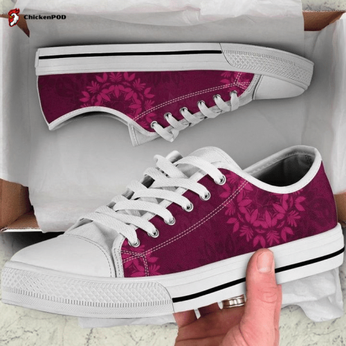 Purple Red Magenta Mandalas Low Top Shoes Gift for Men Women