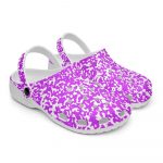 Purple Speckled Unisex Clogs