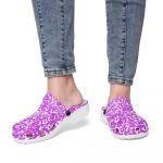 Purple Speckled Unisex Clogs