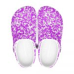 Purple Speckled Unisex Clogs