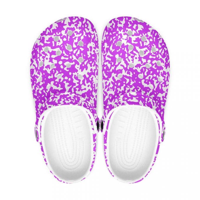 Purple Speckled Unisex Clogs