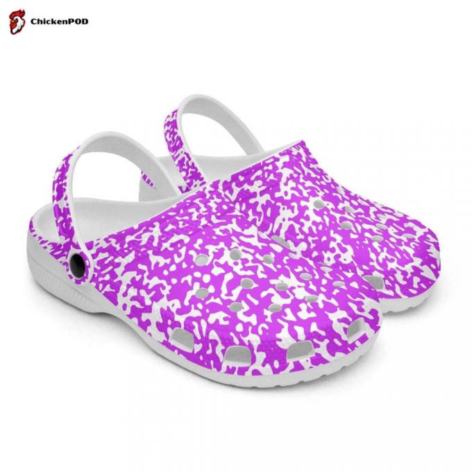 Purple Speckled Unisex Clogs