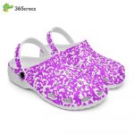 Purple Speckled Unisex Clogs Clog Shoes