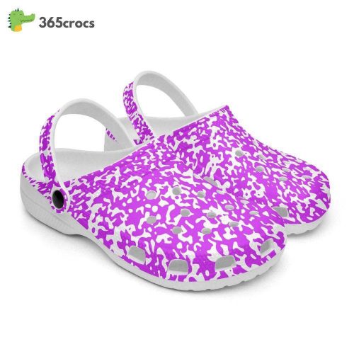 Purple Speckled Unisex Clogs Clog Shoes