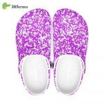 Purple Speckled Unisex Clogs Clog Shoes