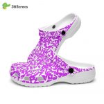 Purple Speckled Unisex Clogs Clog Shoes