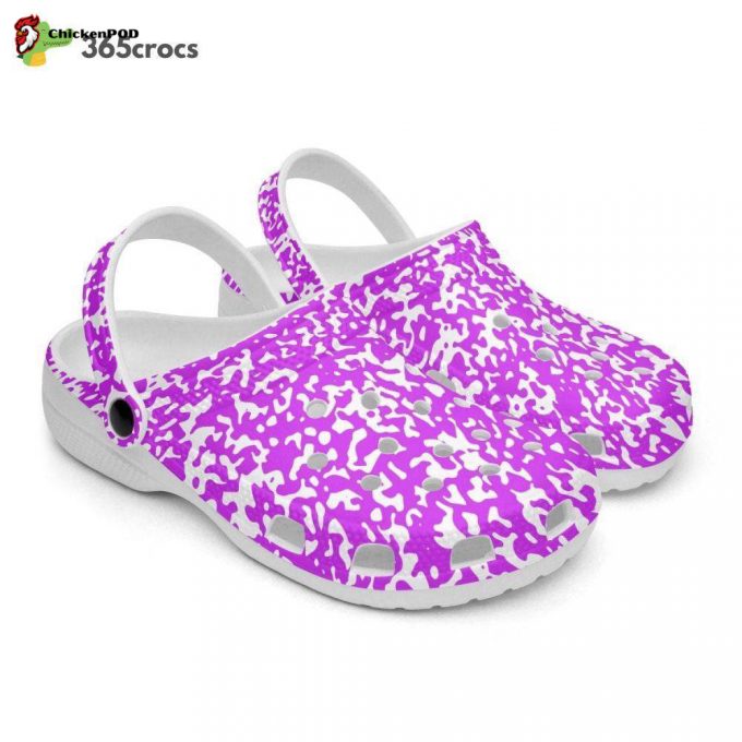 Purple Speckled Unisex Clogs Clog Shoes