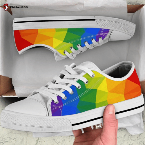 Rainbow LGBT Low Top Shoes Gift for Men Women