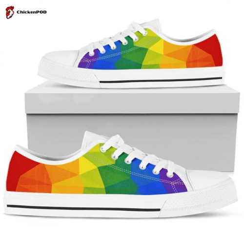 Rainbow LGBT Low Top Shoes Gift for Men Women