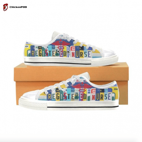 Registered Nurse Low Top Shoes Gift for Men Women