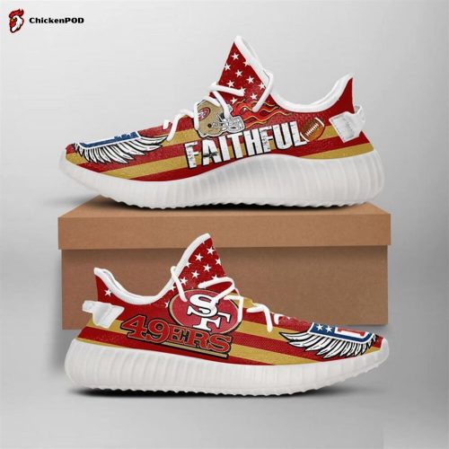 San Francisco 49ers NFL Wings Yeezy Sneaker For Fans