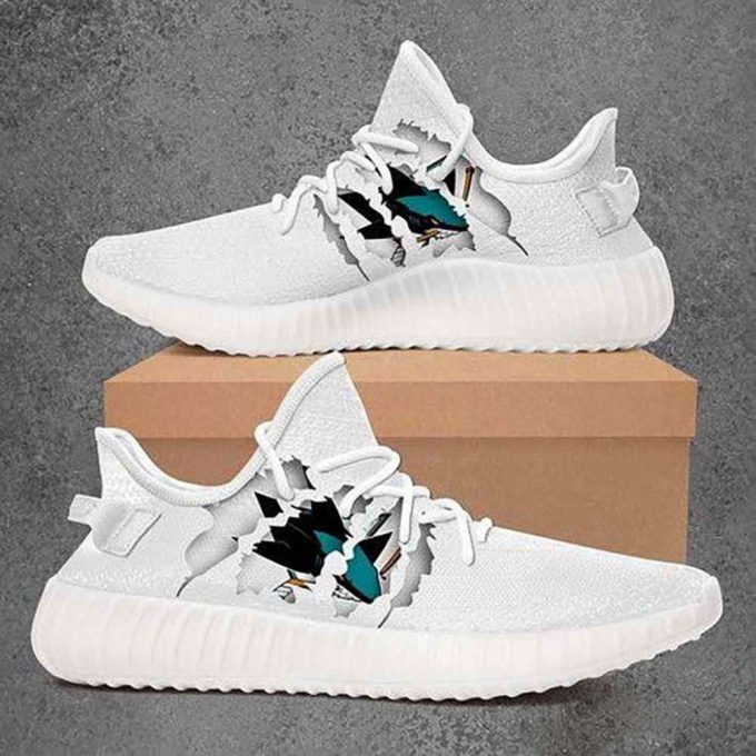 San Jose Sharks Nhl Yeezy Sneaker For Fans