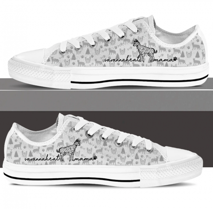 Savannah Cat Low Top Shoes Gift For Men Women Sneaker