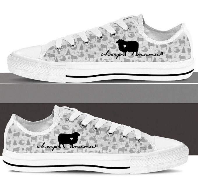 Sheep Low Top Shoes Gift For Men Women Sneaker