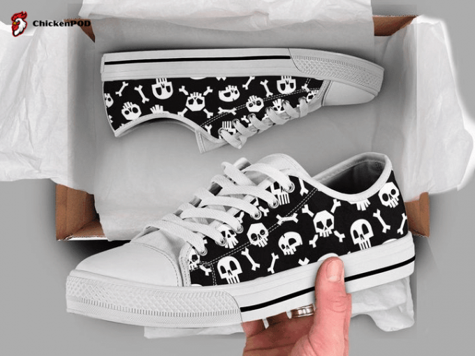 Skull &Amp;Amp; Bones Low Top Shoes Gift For Men Women