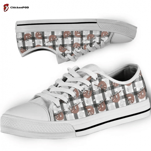 Sloth Low Top Shoes Gift for Men Women