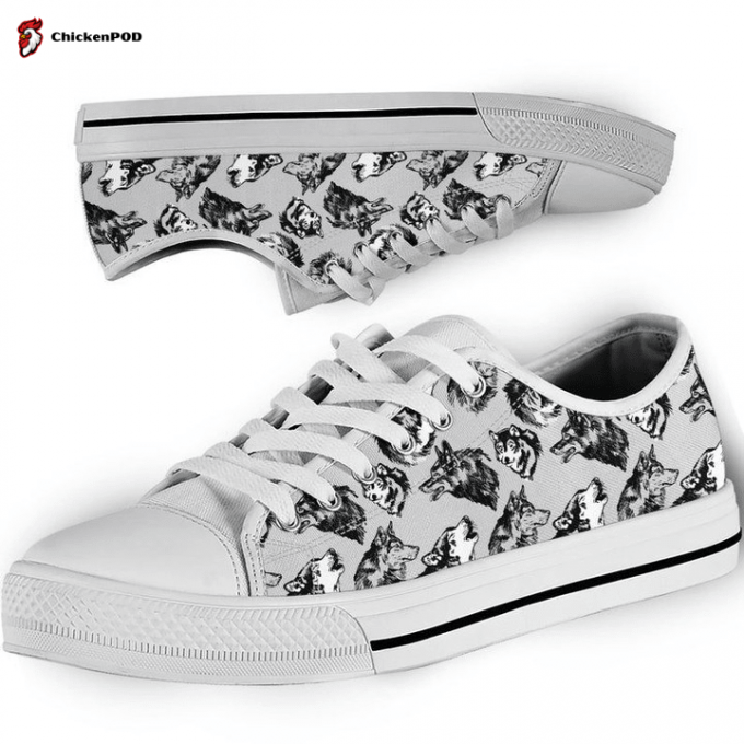 Sloth Pattern Low Top Shoes Gift For Men Women