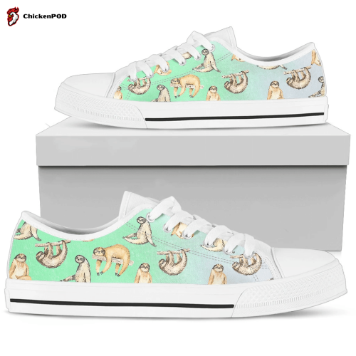 Sloth Slothgreen Low Top Shoes Gift for Men Women Sneaker