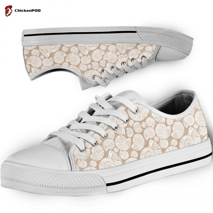 Snail Pattern Low Top Shoes Gift For Men Women