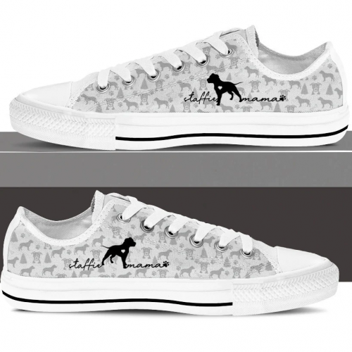 Staffordshire Bull Terrier Low Top Shoes Gift for Men Women Sneaker