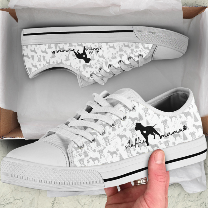 Staffordshire Bull Terrier Low Top Shoes Gift For Men Women Sneaker