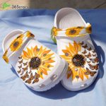 Sunflower Butterfly White Hippie Flower Be Kind Positive Unisex Clogs Clog Shoes