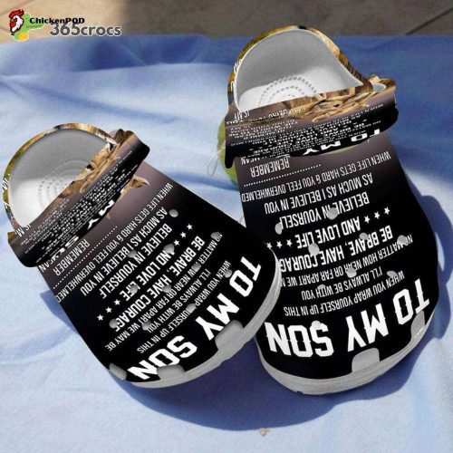 To My Son Love You I’m Proud Of You From Mom Son Birthday Unisex Clogs Clog Shoes