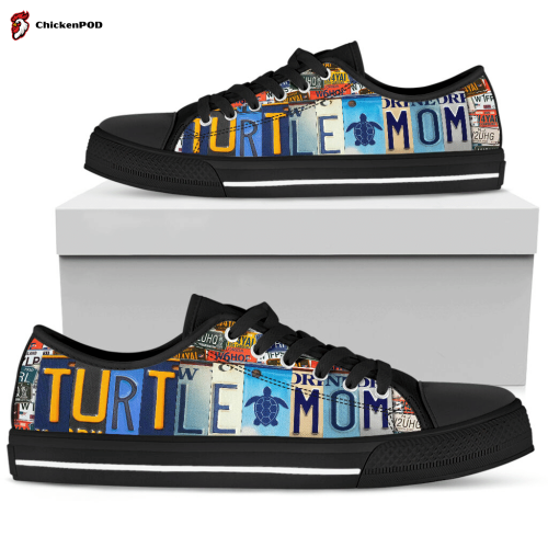 Turtle Mom Low Top Shoes Gift for Men Women Sneaker