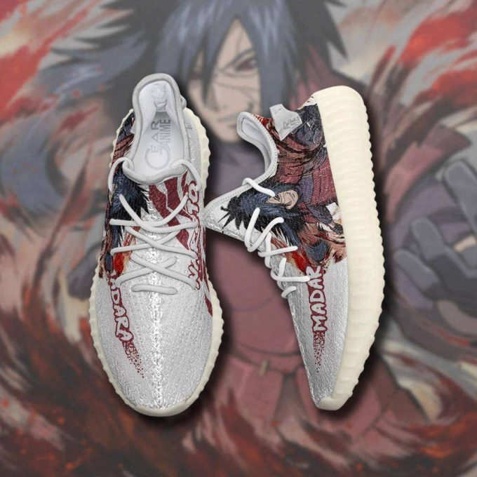 Uchiha Madara Shoes Naruto Custom Anime Yeezy Sneaker For Fans